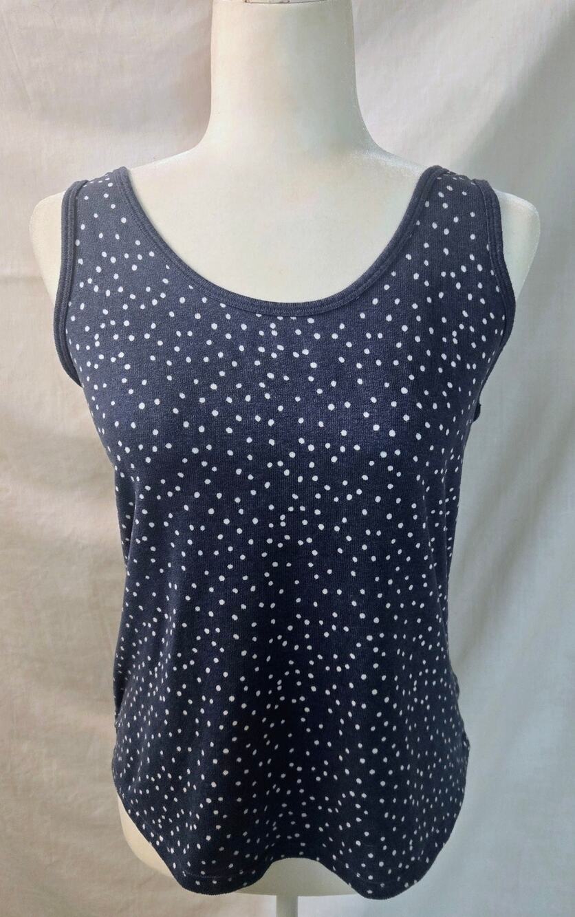 Live Love Lounge Sleep Tank Pajama Top Shirt Lounge Wear Karen Neuburger Sz Med